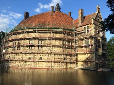 Die Burg Vischering in Ldinghausen - eingerstet im Sommer 2015. 
