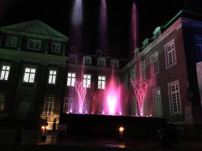 Beeindruckendes Open Air Konzert mit Wasserorgel vor Schlo Nordkirchen