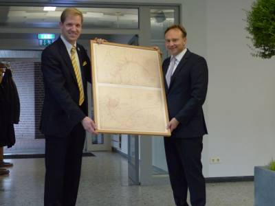 Verabschiedung als Brgermeister der Stadt Velen durch Landrat Dr. Kai Zwicker im Nov. 2015.