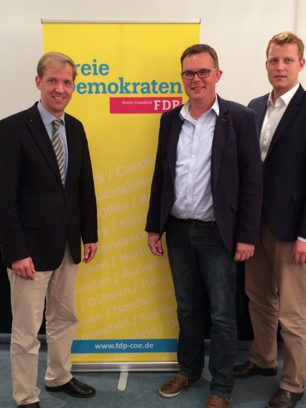 Dr. Christian Schulze Pellengahr, Carsten Rampe und Henning Hne, MdL